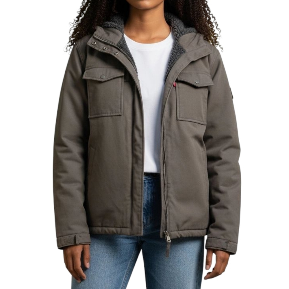 Levi Strauss Dark Brown Hooded Jacket